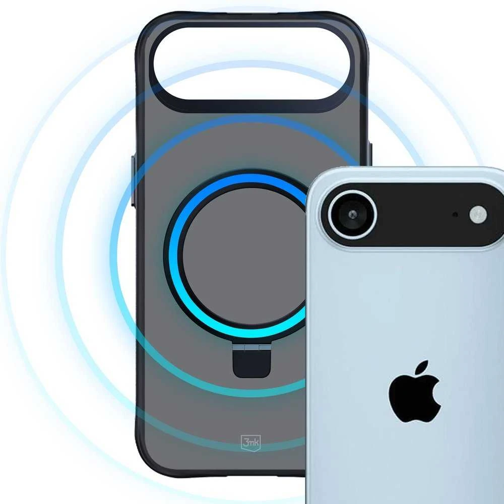 3Mk apsauga 3mk dūminis dėklas su magnetu ir stovu iPhone Air - Juodas