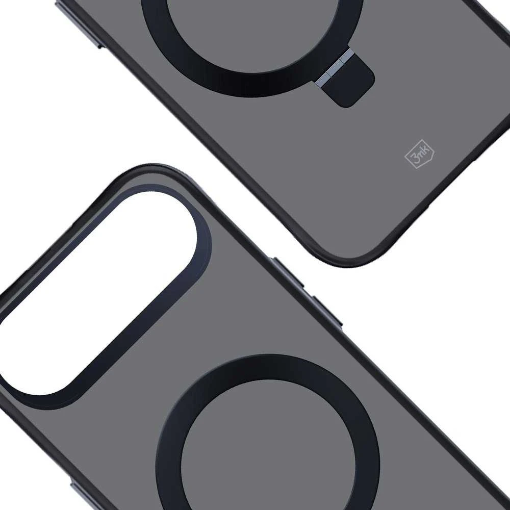 3Mk apsauga 3mk dūminis dėklas su magnetu ir stovu iPhone Air - Juodas