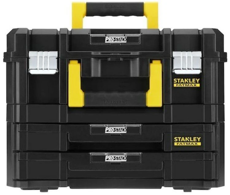 Įrankių dėžė Stanley FATMAX FMST1-71981, plastikinė, juoda, geltona