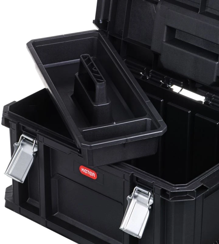 Įrankių dėžių komplektas Keter Connect Rolling System