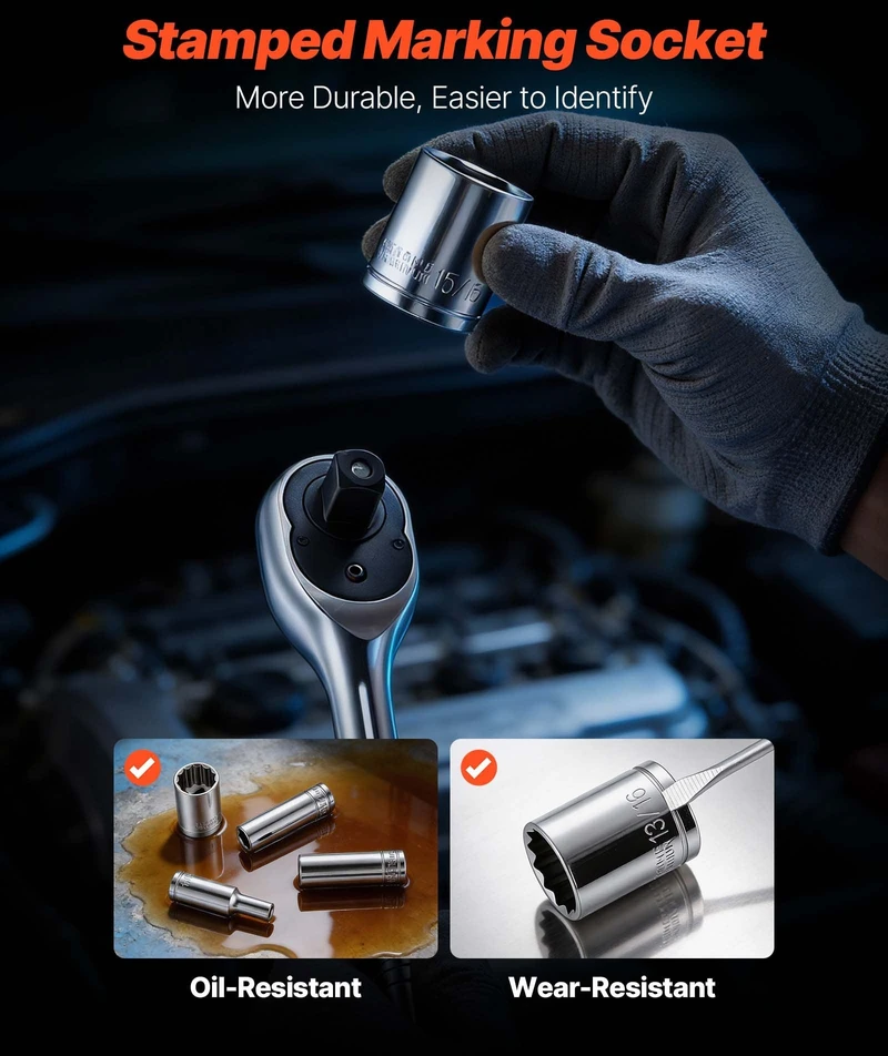 VEVOR Mechaniko įrankių rinkinys, 314 dalių