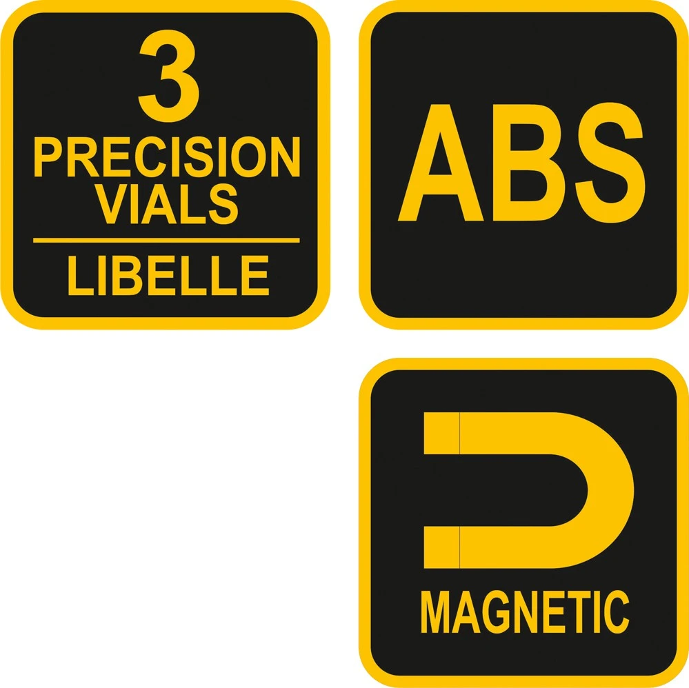 Gulsčiukas ABS, magnetinis 3L Vorel | 15 - 180°, 190x135mm