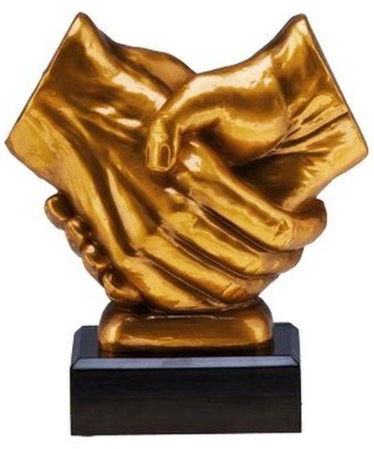 Išlieta figurėlė - rankų paspaudimas RFST2089/G