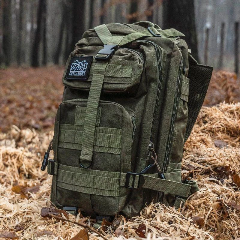 Išlikimo kuprinė "Offlander" 25L, skirta žygiams, OFF_CACC_32GN