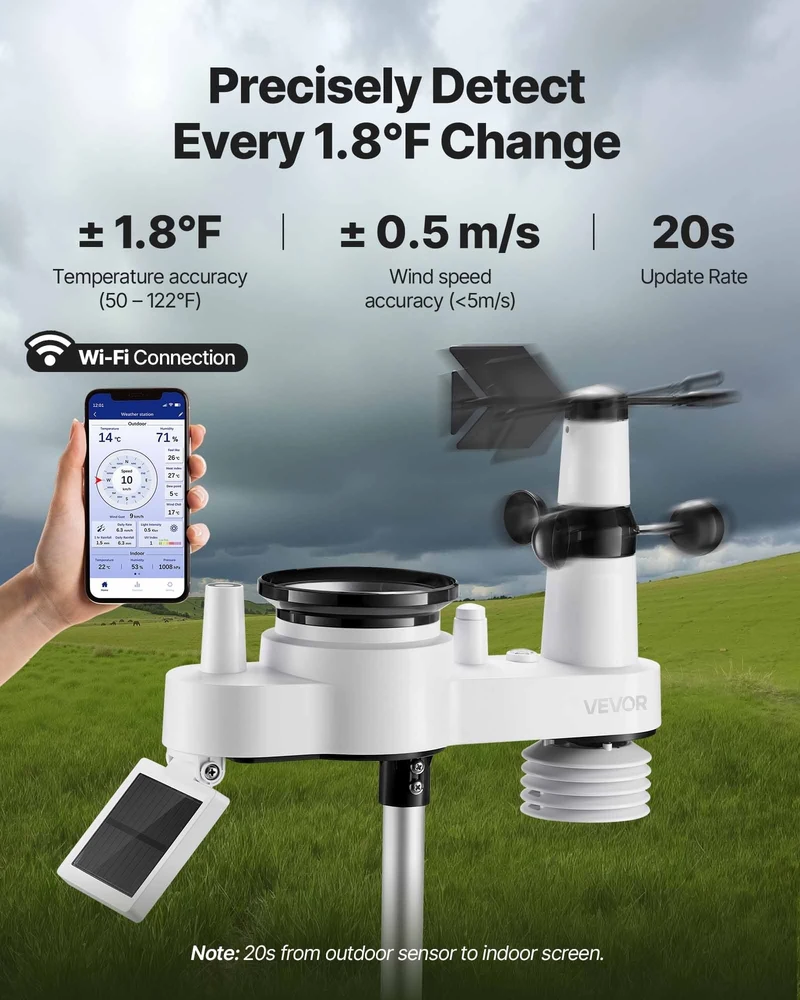 VEVOR 7-i-1 Wi-Fi oro stotis su app