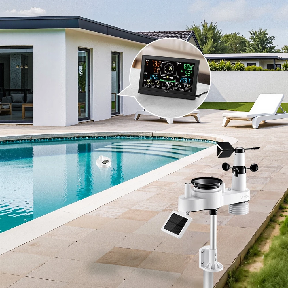 VEVOR 7-in-1 lauko orų stotis su išmaniąją programėle