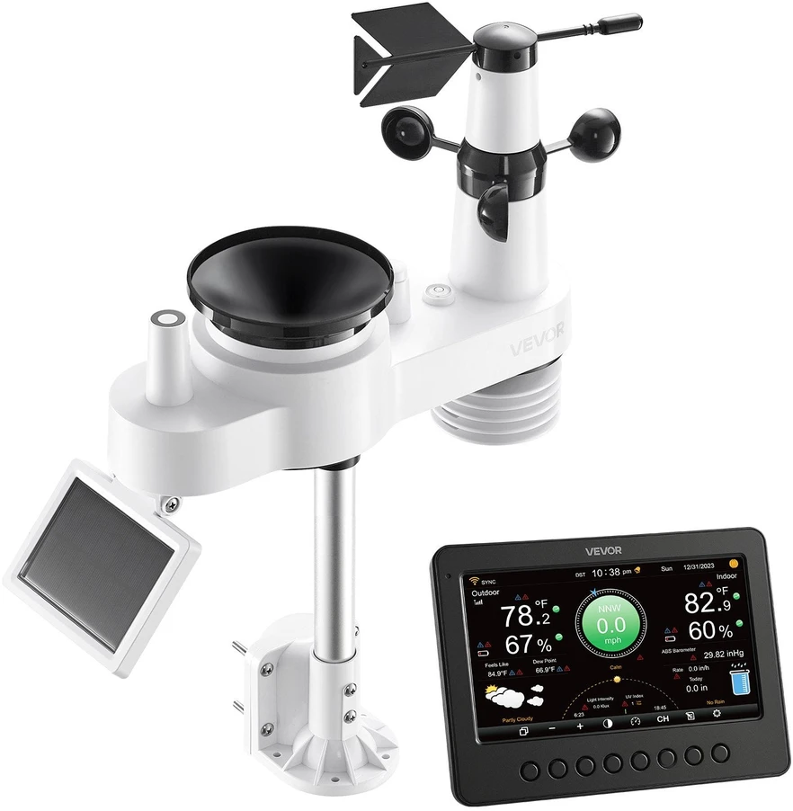 VEVOR 7-in-1 belaidė oro stotis su Wi-Fi