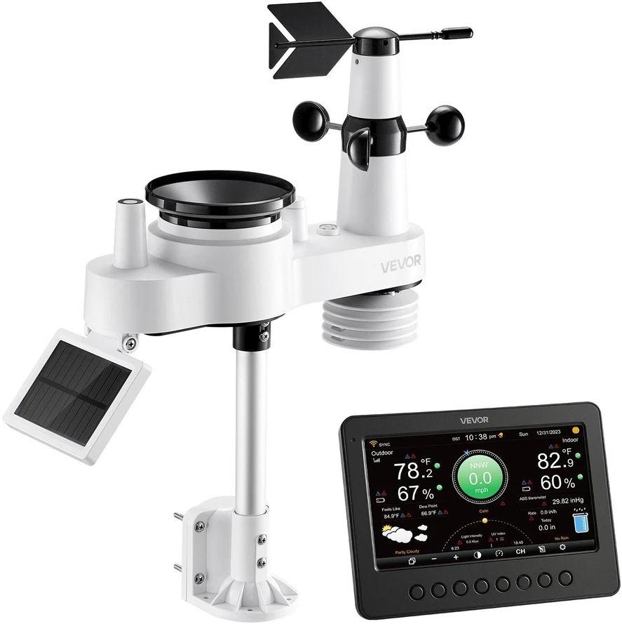 VEVOR 7-in-1 belaidė oro stotis su Wi-Fi