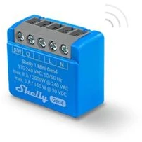 Išmanioji relė SHELLY 1 MINI GEN4, 8A, Wifi, Bluetooth, ZigBee, Matter