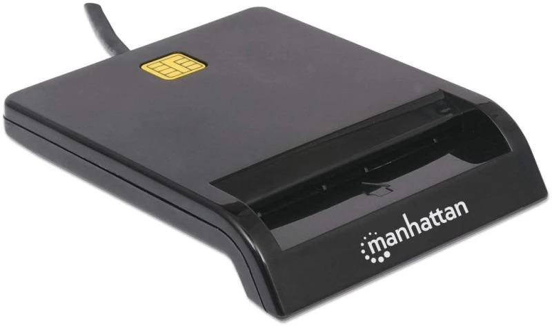 Manhattan 102049 išmanusis kortelių skaitytuvas Vidaus Juoda USB 2.0