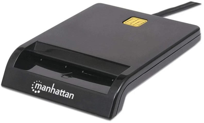 Manhattan 102049 išmanusis kortelių skaitytuvas Vidaus Juoda USB 2.0