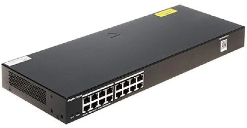 Šakotuvas „Ruijie Networks RG-ES200“ valdomas L2 gigabito eterneto (10/100/1000) darbalaukyje / sienoje montuojamas juodas