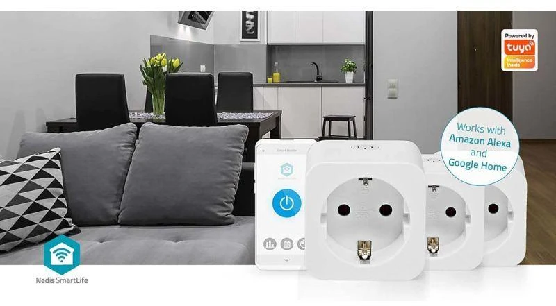 Inteligentne gniazdko Nedis SmartLife WIFIP121FWT3 Wi-Fi (3 sztuki)