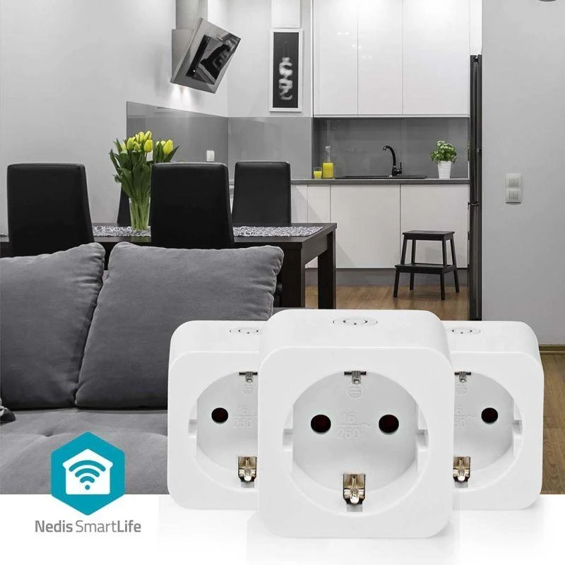 Inteligentne gniazdko Nedis SmartLife WIFIP121FWT3 Wi-Fi (3 sztuki)