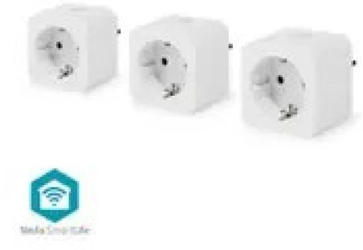 Inteligentne gniazdko Nedis SmartLife WIFIP121FWT3 Wi-Fi (3 sztuki)
