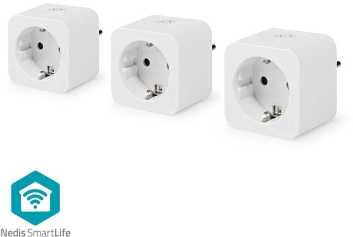 Inteligentne gniazdko Nedis SmartLife WIFIP121FWT3 Wi-Fi (3 sztuki)