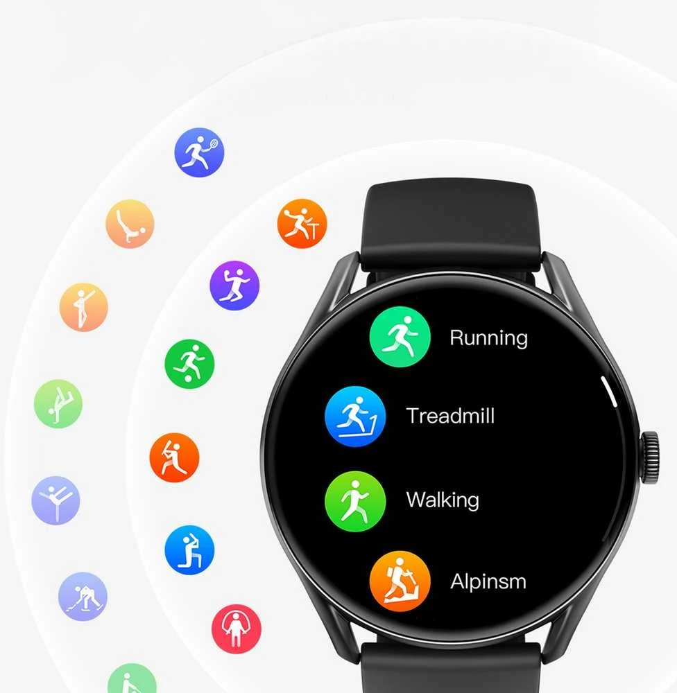 Išmanusis laikrodis QCY WATCH GT (juodas)