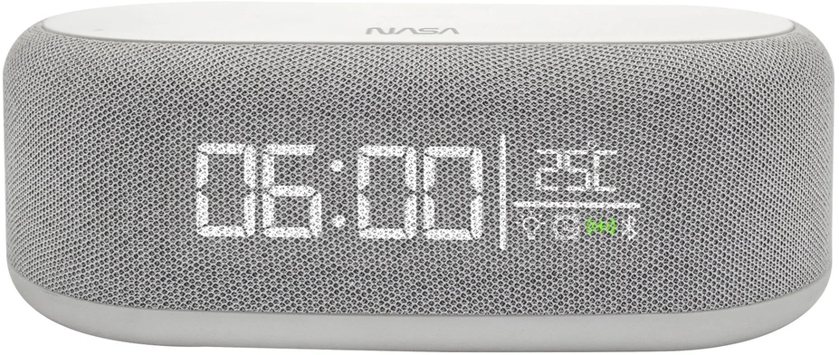 Garsiakalbis Bluetooth Laikrodis Įkroviklis Indukcinė Qi Lampa Led Alarm Nasa Spc400 / Nasa Spc400