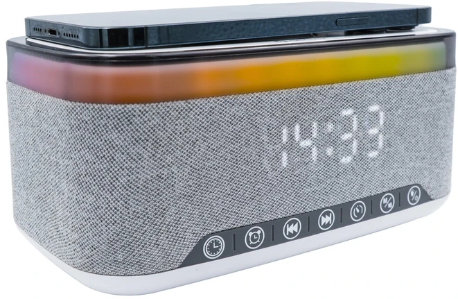 Radijo žadintuvas Denver CRQ-225 su ładowarką indukcyjną