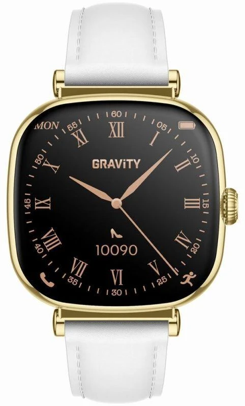 Išmanusis laikrodis DAMSKI GRAVITY GT32-2 - ROZMOWY BLUETOOTH, DODATKOWY PASEK (sg047b)