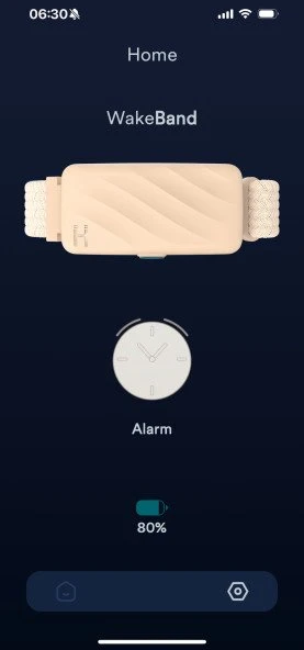 Kreminė tyliojo žadintuvo apyrankė Homedics WakeBand