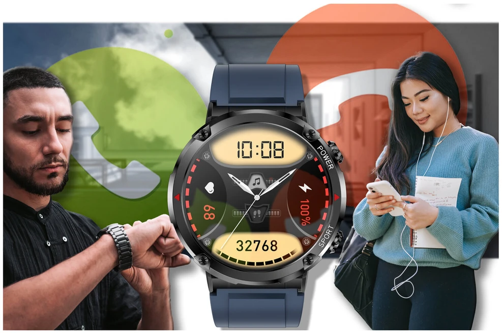 Išmanusis laikrodis MĘSKI GRAVITY GT21-5 - BLUETOOTH CALL, DODATKOWY PASEK (sg025e)