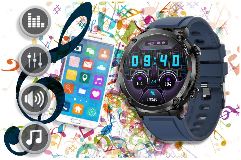 Išmanusis laikrodis MĘSKI GRAVITY GT21-5 - BLUETOOTH CALL, DODATKOWY PASEK (sg025e)