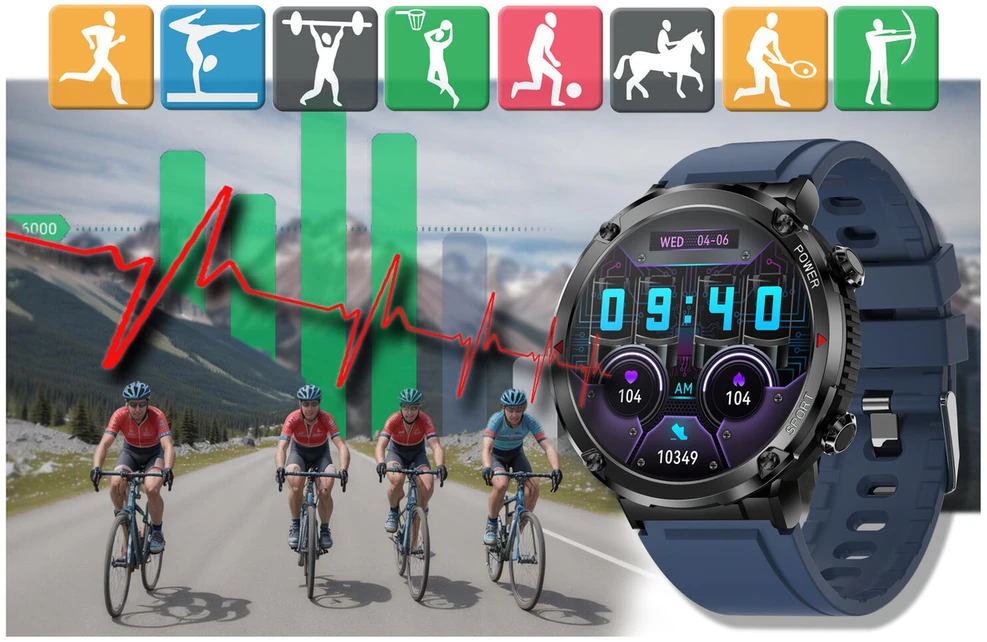 Išmanusis laikrodis MĘSKI GRAVITY GT21-5 - BLUETOOTH CALL, DODATKOWY PASEK (sg025e)