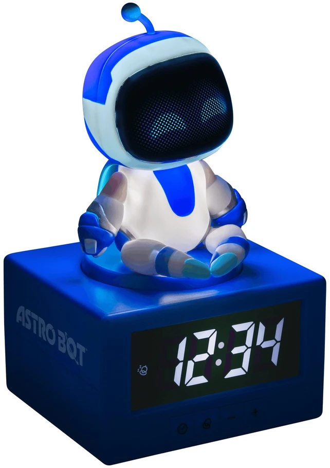 Paladone Astro Bot skaitmeninis žadintuvas su naktine lempute