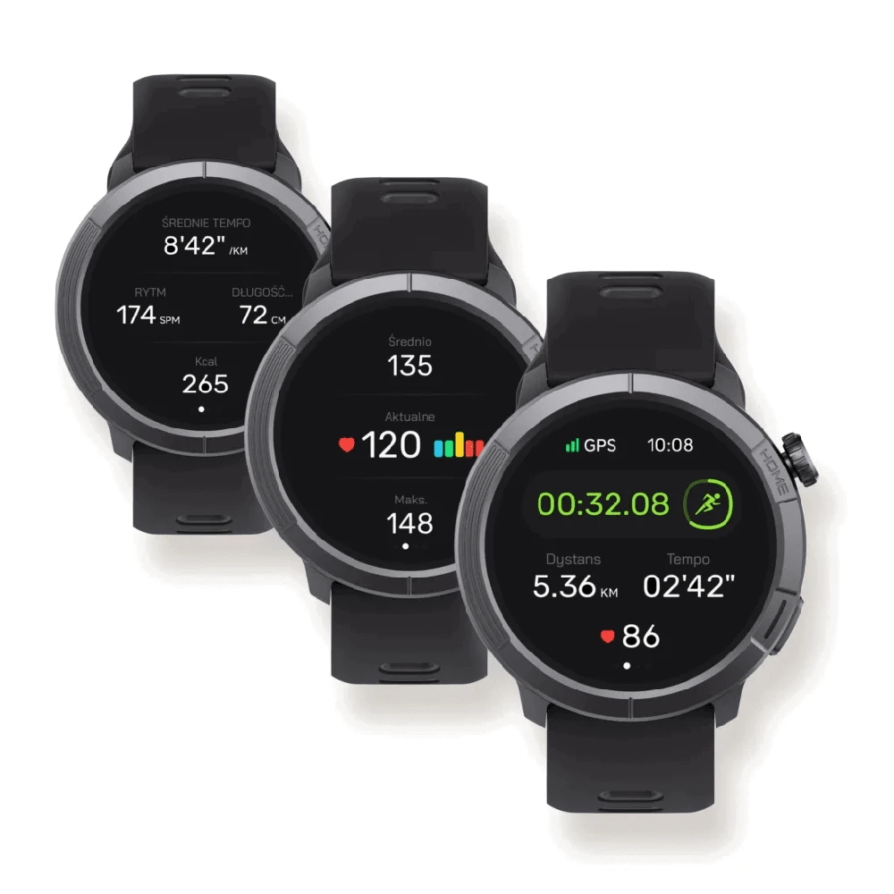 Išmanusis laikrodis STELIO Activ Pro GPS 46 mm, juodas titanas