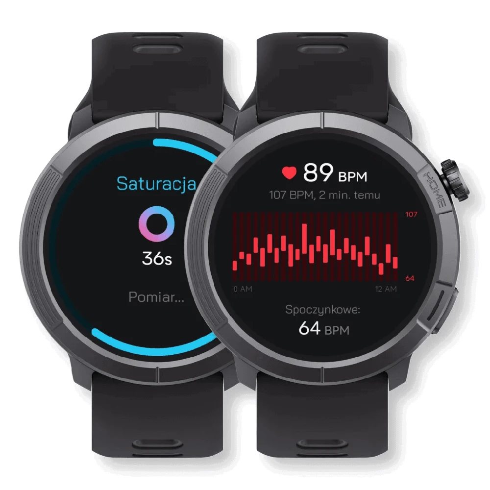 Išmanusis laikrodis STELIO Activ Pro GPS 46 mm, juodas titanas