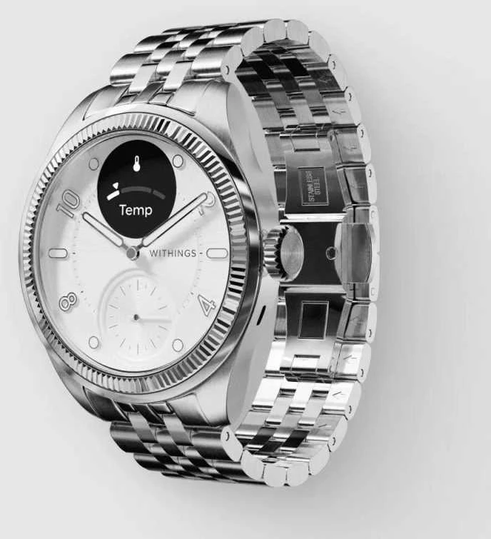 Išmanusis laikrodis Withings Scanwatch Nova Brilliant 39mm Titanium Sidabrinis