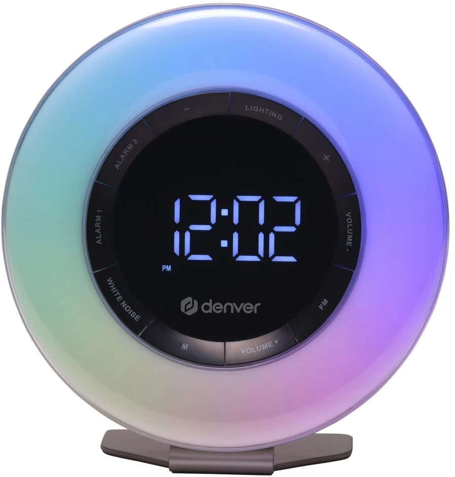 Denver CRL-342 laikrodis-radijas su žadinimo lempute ir gamtos garsais