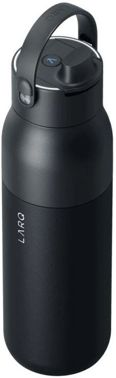 Gertuvė LARQ PureVis 2 buteliukas – išmanus, savaime išsivalantis filtro buteliukas, UV-C šviesa, 1 l (obsidiano juodas)