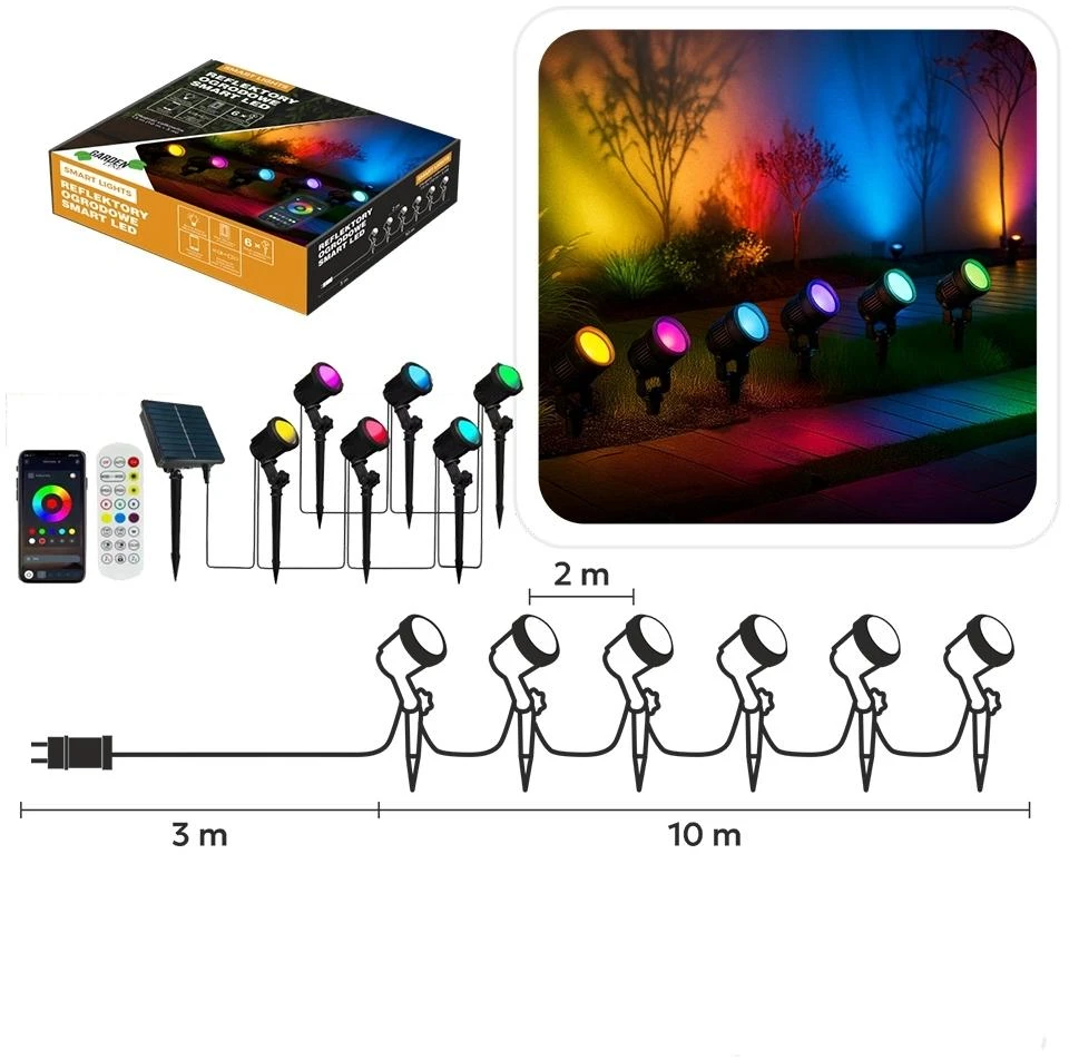Išmanusis sodo šviestuvų rinkinys SMART LED