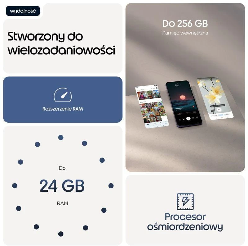 Išmanusis telefonas Motorola Moto G17 8/128GB, PANTONE Evening Mėlyna