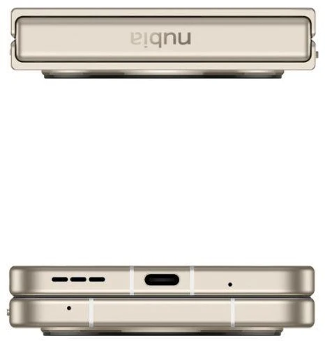 NUI „Nubia Flip 5G“ 8/256 GB komplektas „Sunshine Gold“ išmanusis telefonas