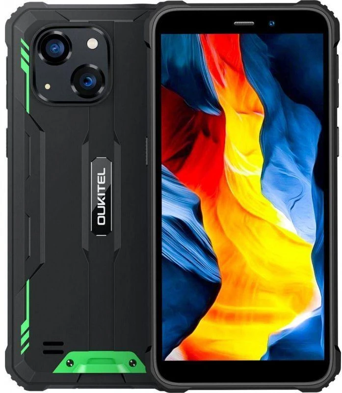 Išmanusis telefonas „Oukitel G2 6′ 4/64 DS“. 6300 mAh (žalias) be įkroviklio
