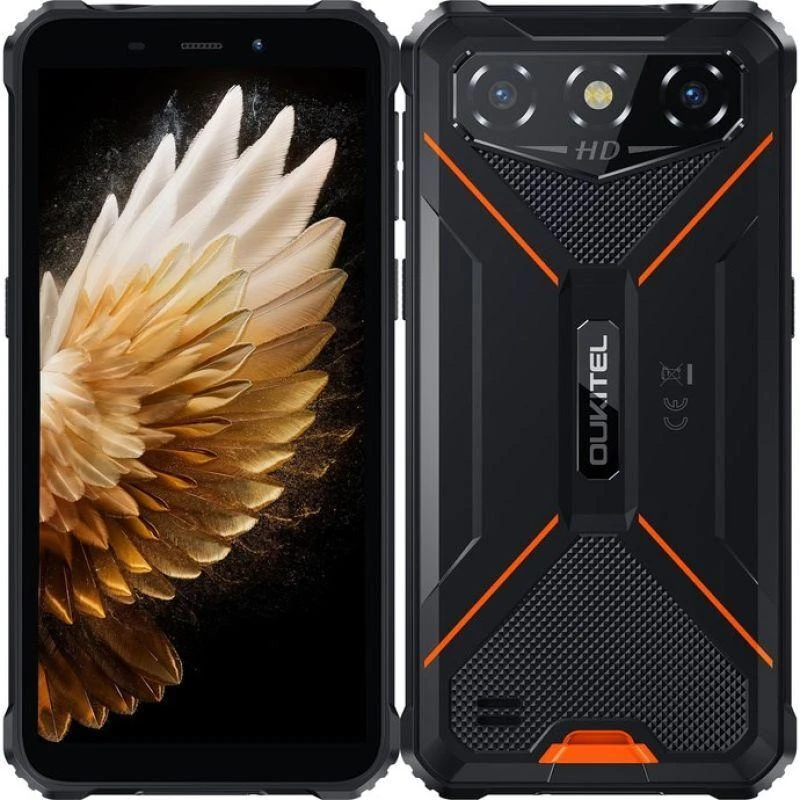 Oukitel G3 6″ Išmanusis telefonas Dual SIM Android 14 4G USB Type-C 4 GB 128 GB 6300 mAh Oranžinis