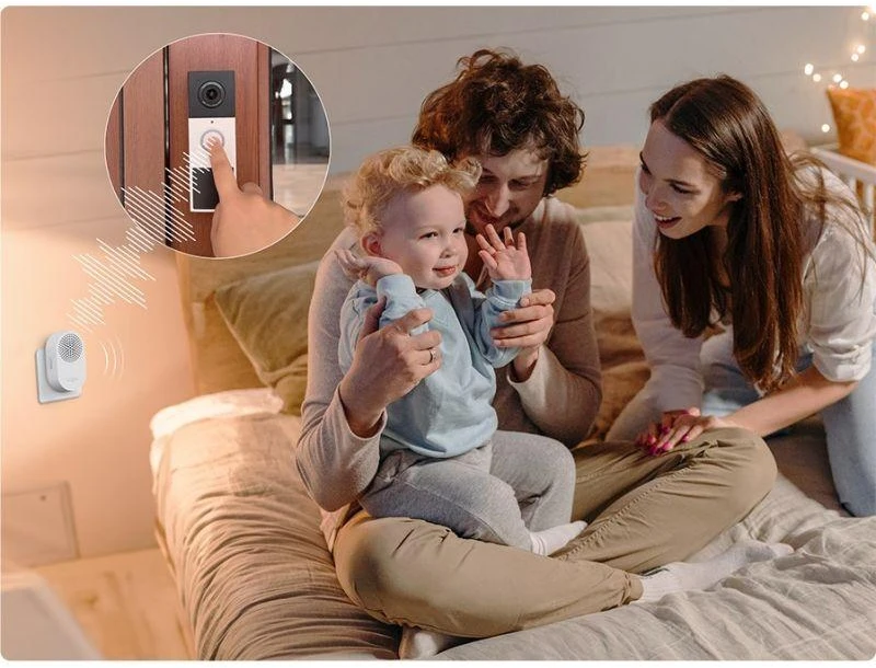 TP-LINK | Video Doorbell Camera | Tapo D210 | 3 MP | 1.18mm/F1.8 | IP65 | H.264 | Micro SD, Max. 512