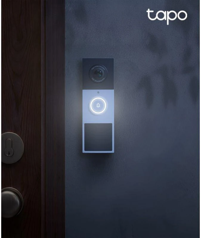 TP-LINK | Video Doorbell Camera | Tapo D210 | 3 MP | 1.18mm/F1.8 | IP65 | H.264 | Micro SD, Max. 512