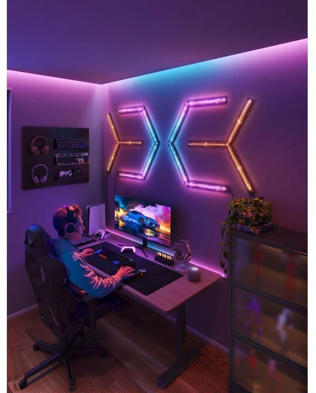 Govee H6063 žaidimų sieninis šviestuvas | Oświetlenie LED | RGBIC, 2,4 GHz Wi-Fi + Bluetooth