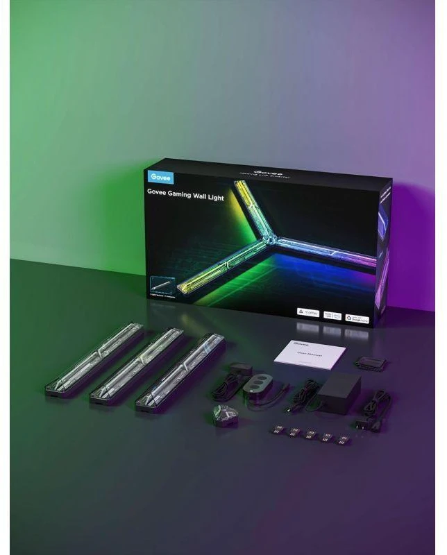 Govee H6063 žaidimų sieninis šviestuvas | Oświetlenie LED | RGBIC, 2,4 GHz Wi-Fi + Bluetooth