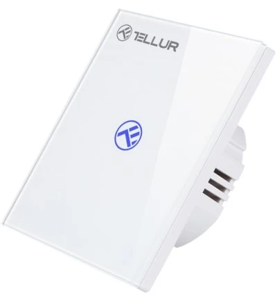 Tellur WiFi Smart Switch, SS1N, 1 Port, 1800W, Baltas