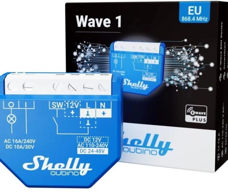 Shelly Wave 1 Z-Wave 1 kanalo relė