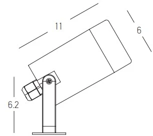 Įsmeigiamas lauko šviestuvas, GU10, juodas, E311