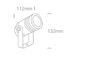Įsmeigiamas sodo šviestuvas, GU10, baltas, IP65, 67198G/W