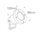Įsmeigiamas sodo šviestuvas, GU10, juodas, IP65, 67202G/B