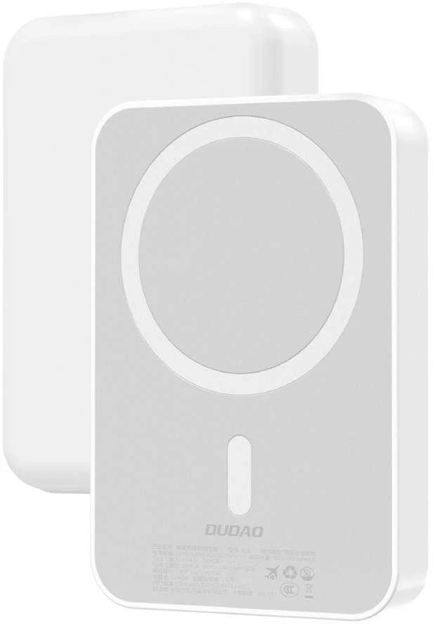 Dudao K26 išorinė baterija 10000mAh 20W USB-A / USB-C / MagSafe - Baltas