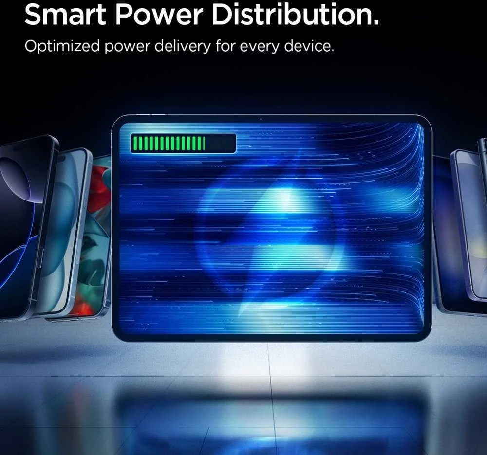 Spigen Essential EA2210 Power Bank 10000 mAh 22.5W – juodos spalvos